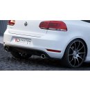 Heck Ansatz Flaps Diffusor passend für VW GOLF 6 GTI 35TH schwarz Hochglanz