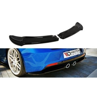 Heck Ansatz Flaps Diffusor passend für VW GOLF 6 R Carbon Look