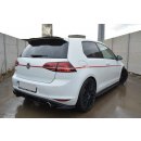 Heck Ansatz Flaps Diffusor passend für VW GOLF 7 GTI schwarz Hochglanz