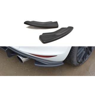 Heck Ansatz Flaps Diffusor passend für VW GOLF 7 GTI schwarz matt