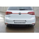 Heck Ansatz Flaps Diffusor passend für VW GOLF 7 GTI schwarz matt