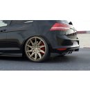 Heck Ansatz Flaps Diffusor passend für VW GOLF 7 R Carbon Look