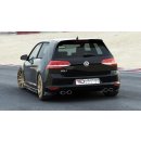 Heck Ansatz Flaps Diffusor passend für VW GOLF 7 R Carbon Look