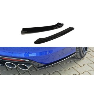 Heck Ansatz Flaps Diffusor passend für VW GOLF 7 R VARIANT Carbon Look