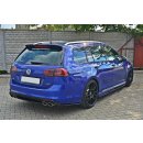 Heck Ansatz Flaps Diffusor passend für VW GOLF 7 R VARIANT Carbon Look