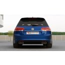 Heck Ansatz Flaps Diffusor passend für VW GOLF 7 R VARIANT Carbon Look