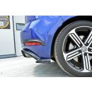 Heck Ansatz Flaps Diffusor passend für VW GOLF 7 R Facelift Carbon Look