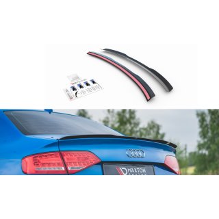 Spoiler CAP passend für Audi A4 / A4 S-Line B8 / B8 FL Sedan Carbon Look