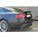 Spoiler CAP passend für Audi S5 / A5 / A5 S-Line 8T / 8T FL Coupe schwarz Hochglanz