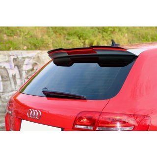 Spoiler CAP passend für Audi RS3 8P schwarz matt