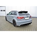 Spoiler CAP V.1 passend für Audi RS3 8V / 8V FL Sportback schwarz Hochglanz