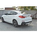 Spoiler CAP passend für BMW X4 M Paket schwarz Hochglanz