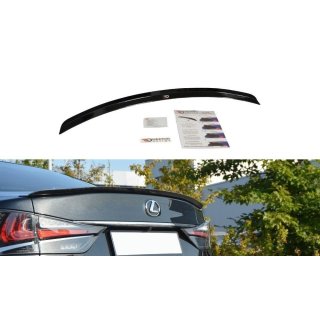 Spoiler CAP passend für Lexus GS Mk4 Facelift T schwarz Hochglanz