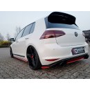 Mittlerer Diffusor Heck Ansatz passend für VW GOLF Mk7 GTI CLUBSPORT schwarz Hochglanz