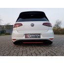 Mittlerer Diffusor Heck Ansatz passend für VW GOLF Mk7 GTI CLUBSPORT schwarz Hochglanz