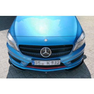 Front Ansatz passend für Mercedes W176 AMG-LINE vor Facelift Carbon Look