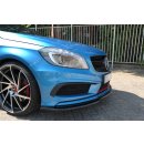 Front Ansatz passend für Mercedes W176 AMG-LINE vor Facelift Carbon Look