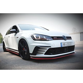 Front Ansatz passend für VW GOLF Mk7 GTI CLUBSPORT Carbon Look