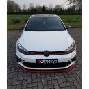 Front Ansatz passend für VW GOLF Mk7 GTI CLUBSPORT Carbon Look