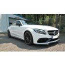 Front Ansatz V.1 passend für Mercedes C-Klasse C205 63 AMG Coupe schwarz matt