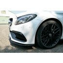 Front Ansatz V.1 passend für Mercedes C-Klasse C205 63 AMG Coupe schwarz Hochglanz