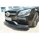 Front Ansatz V.1 passend für Mercedes C-Klasse S205 63 AMG Kombi schwarz matt