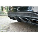 Diffusor Heck Ansatz passend für Mercedes C-Klasse S205 63 AMG Kombi schwarz matt