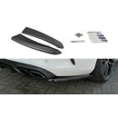 Heck Ansatz Flaps Diffusor passend für Mercedes C-Klasse C205 63 AMG Coupe Carbon Look