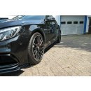 Seitenschweller Ansatz passend für Mercedes C-Klasse S205 63 AMG Kombi Carbon Look