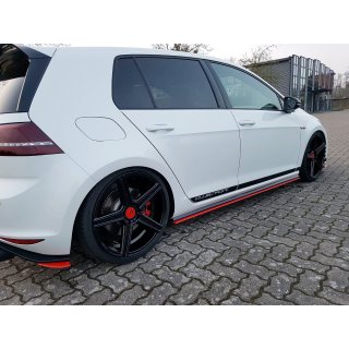 Seitenschweller Ansatz passend für VW GOLF Mk7 GTI CLUBSPORT Carbon Look