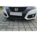 Front Ansatz passend für Honda Civic Mk9 Facelift schwarz Hochglanz