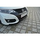 Front Ansatz passend für Honda Civic Mk9 Facelift schwarz Hochglanz