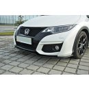 Front Ansatz passend für Honda Civic Mk9 Facelift schwarz matt