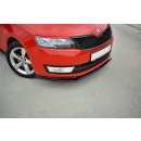 Front Ansatz V.2 passend für Skoda Rapid schwarz Hochglanz