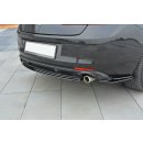 Mittlerer Diffusor Heck Ansatz passend für Renault Laguna mk 3 Coupe schwarz matt