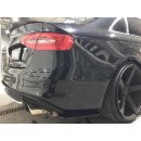 Heck Ansatz Flaps Diffusor passend für Audi S4 B8 FL schwarz matt