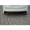 Heck Ansatz Flaps Diffusor passend für Honda Civic Mk9 Facelift schwarz matt