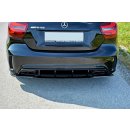 Heck Ansatz Flaps Diffusor passend für Mercedes A W176 AMG Facelift schwarz matt