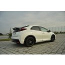 Spoiler CAP passend für Honda Civic Mk9 Facelift schwarz Hochglanz