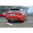 Mittlerer Diffusor Heck Ansatz passend für Audi A4 B9 S-Line Carbon Look