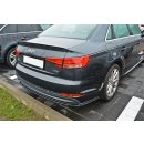 Heck Ansatz Flaps Diffusor passend für Audi A4 B9 S-Line Carbon Look