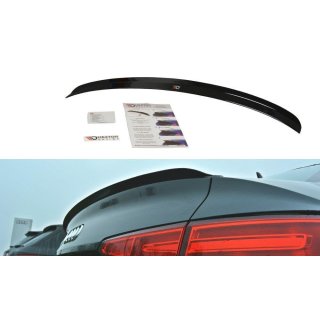 Spoiler CAP passend für Audi A4 S-Line B9 Sedan schwarz Hochglanz