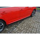 Seitenschweller Ansatz passend für Audi S4 / A4 S-Line B9 Carbon Look