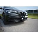 Front Ansatz V.1 passend für Alfa Romeo Stelvio schwarz Hochglanz