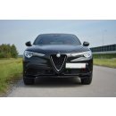 Front Ansatz V.1 passend für Alfa Romeo Stelvio schwarz Hochglanz