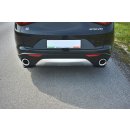 Heck Ansatz Flaps Diffusor passend für Alfa Romeo Stelvio schwarz Hochglanz