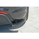 Heck Ansatz Flaps Diffusor passend für passend für Fiat Punto Evo Abarth schwarz Hochglanz schwarz Hochglanz