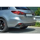 Diffusor Heck Ansatz passend für Mazda 6 GJ (Mk3) Wagon schwarz matt