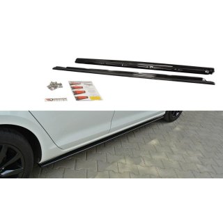 Seitenschweller Ansatz passend für VW Golf Mk7 Standard schwarz matt