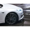 Front Ansatz V.1 passend für Tesla Model S Facelift schwarz Hochglanz